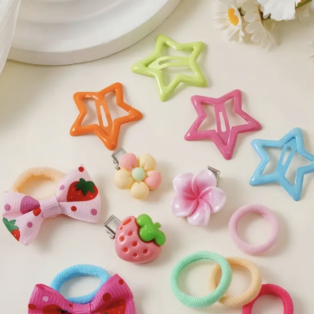 🎁🎁618 Piece Colorful Kids Hair Accessories Set - Picture 8 of 10